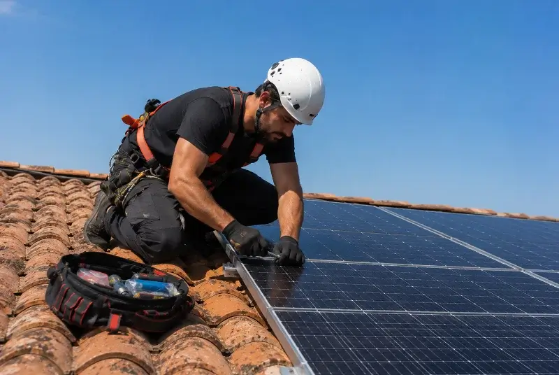 Maintenance et monitoring de panneaux solaires à Nanteuil
